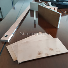 Feuille d&#39;aluminium plaquée cuivre pour connexion de batterie EV